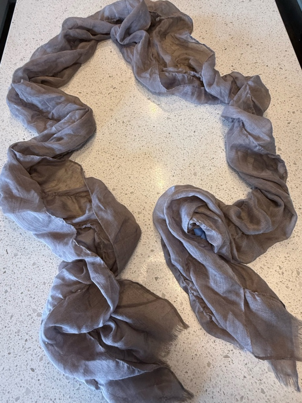 SimplyVera Vera Wang Taupe Women's Fashion Scarf - Neutral Soft Wrap
